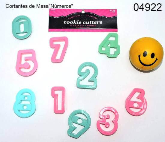 Imagen de CORTANTES DE MASA NUMEROS PLASTICOS 3.26